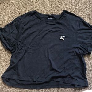 Topshop embellished bee crop top